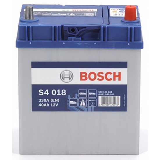 BOSCH startera akumulatoru baterija, bosch, 40ah 330a, 187x127x227