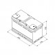 BOSCH startera akumulatoru baterija, bosch, 80ah 740a, 315x175x175