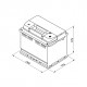 BOSCH startera akumulatoru baterija, bosch, 60ah 540a, 242x175x175