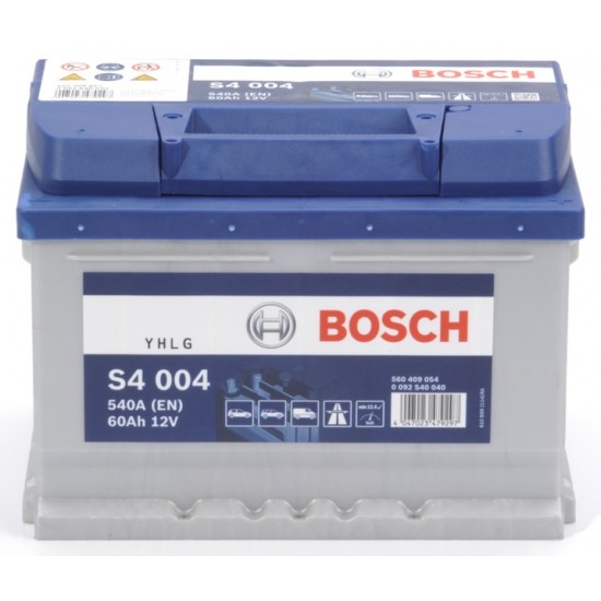 BOSCH startera akumulatoru baterija, bosch, 60ah 540a, 242x175x175