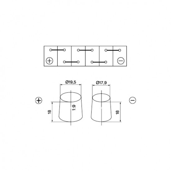 BOSCH startera akumulatoru baterija, bosch, 45ah 330a, 238x129x227