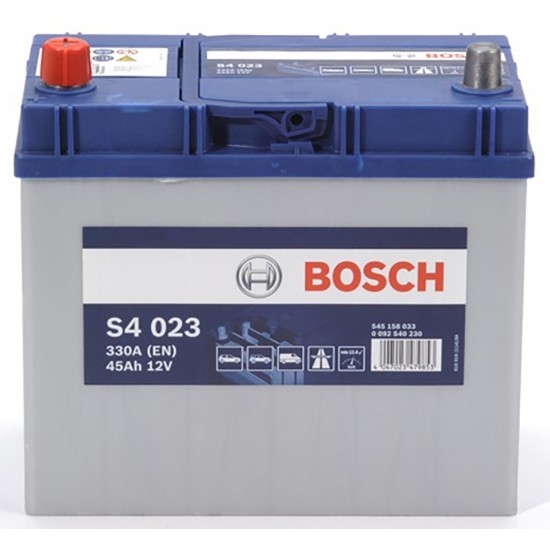 BOSCH startera akumulatoru baterija, bosch, 45ah 330a, 238x129x227