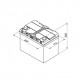 BOSCH startera akumulatoru baterija, bosch, 60ah 540a, 232x173x225