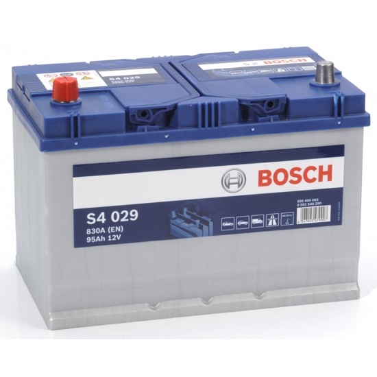 BOSCH startera akumulatoru baterija, bosch, 95ah 830a, 306x173x225