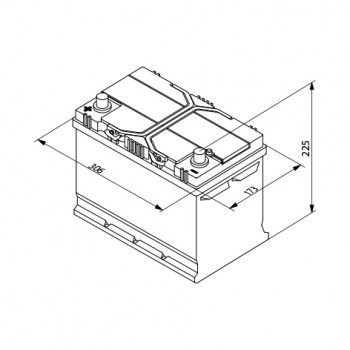 BOSCH startera akumulatoru baterija, bosch, 95ah 830a, 306x173x225