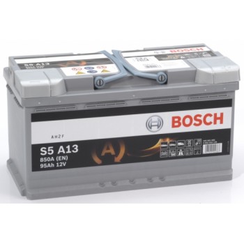BOSCH startera akumulatoru baterija, bosch, agm, 95ah 850a, 353x175x190