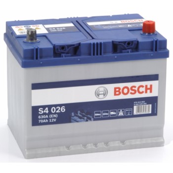 BOSCH startera akumulatoru baterija, bosch, 70ah 630a, 261x175x220