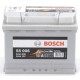 BOSCH startera akumulatoru baterija, bosch, 63 ah 610a, 242x175x190