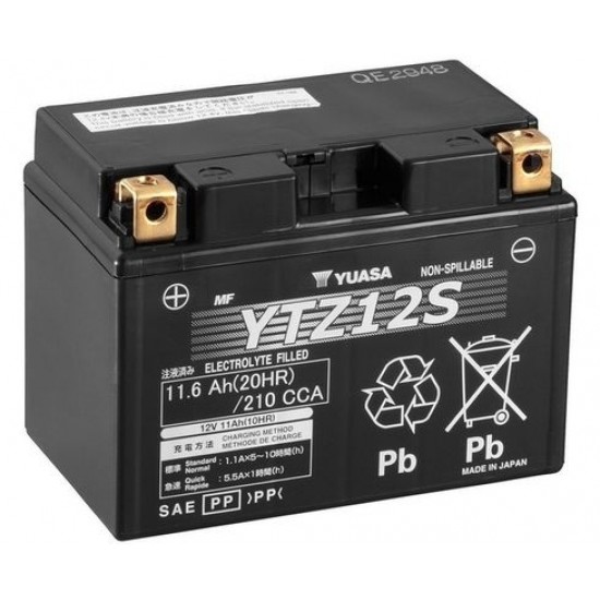YUASA akumulatoru baterija yuasa, 11.6 ah, 12v, 150x87x110 mm