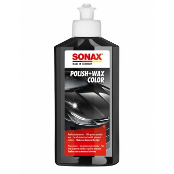 SONAX melnā pulēšanas līdzeklis sonax ar vasku pulēšanas līdzeklis + vasks 250ml