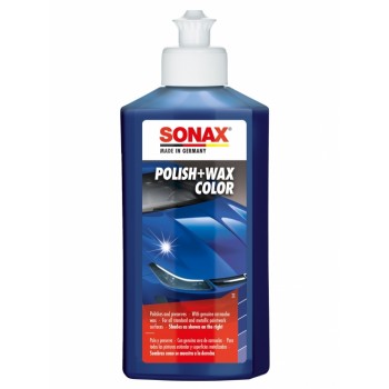SONAX mėlynas polirolis sonax su vašku 250ml