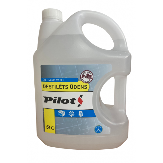 PILOTS destilēts ūdens 5l pilots