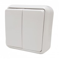 Slēdzis 1+1 2000 v/a balts