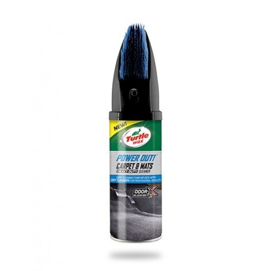 TURTLE WAX paklāju un segu tīrītājs ar odor-x tehnoloģiju 400ml, turtle wax