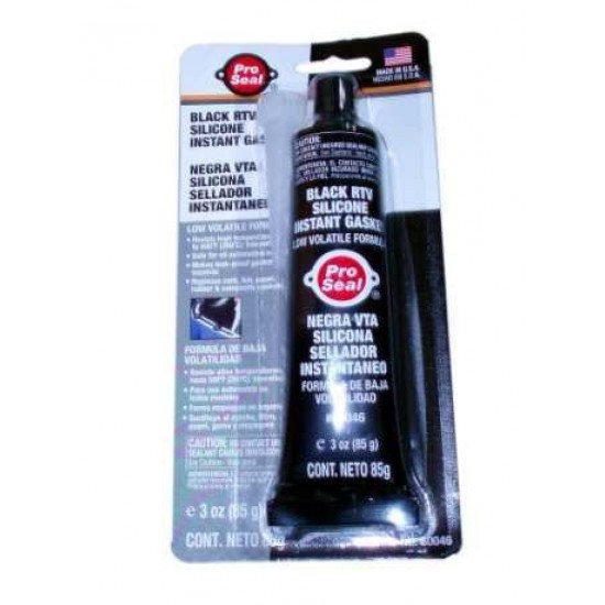 PRO SEAL melnais silikona hermētiķis 85 gr, pro seal black rtv
