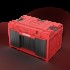 Vienas atvilktnes instrumentu kaste, 2.0 RED UHD Custom, QBRICK ONE