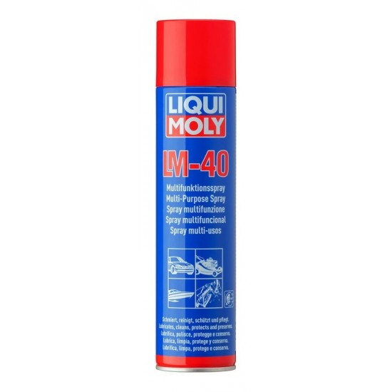 LIQUI-MOLY daudzfunkcionāls izsmidzināms pretkorozijas līdzeklis, rūsas, netīrumu, eļļas, smērvielu noņemšanai, lm 40, 400ml