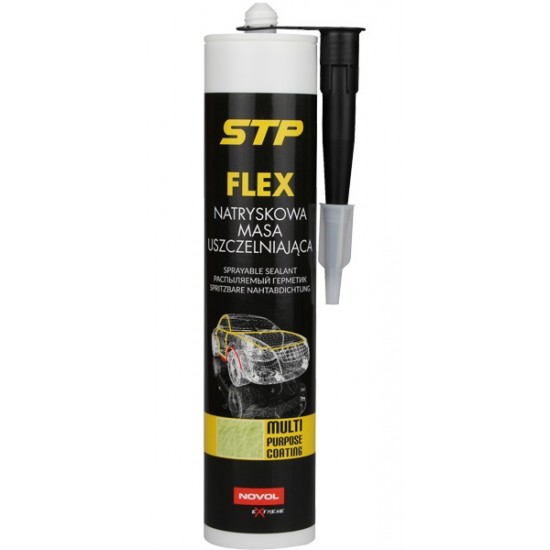 Izsmidzināms hermētiķis STP FLEX melns 290ml