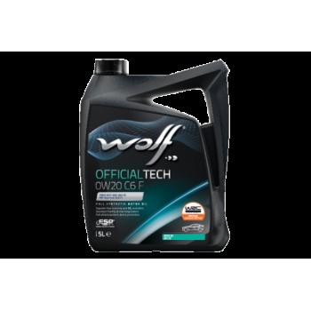 WOLF motoreļļa, wolf, 0w20, officialtech c6 f, 5l
