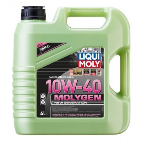 LIQUI-MOLY motoreļļa, molygen new generation 10w40, 4l