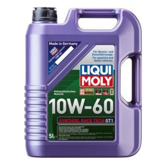 LIQUI-MOLY motoreļļa, synthoil race tech gt1 10w60, 5l