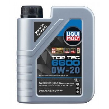 LIQUI-MOLY motoreļļa, top tec 6600 0w20 1l