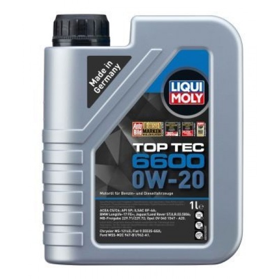 LIQUI-MOLY motoreļļa, top tec 6600 0w20 1l