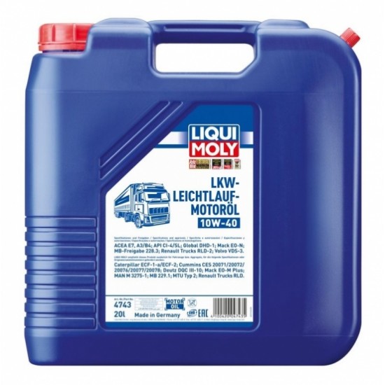 LIQUI-MOLY motoreļļa 10w40 20l