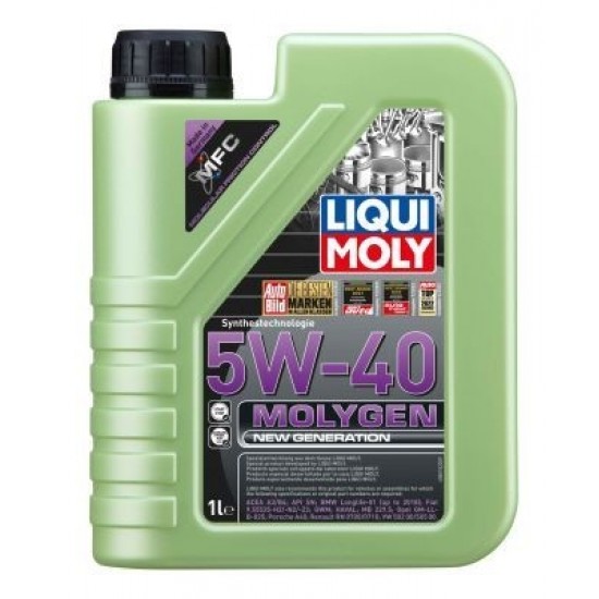 LIQUI-MOLY motoreļļa, molygen new generation 5w40, 1l