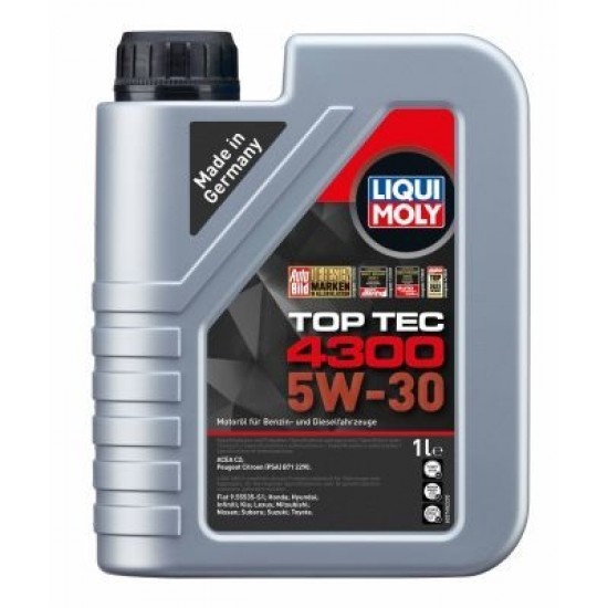 LIQUI-MOLY motoreļļa, top tec 4300 5w30, 1l