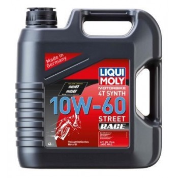 LIQUI-MOLY motoreļļa, motorbike 4t synth 10w60 street race, 4L