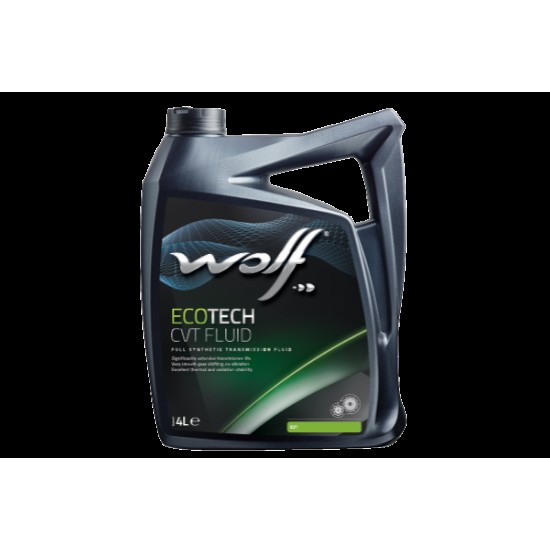 WOLF transmisijas eļļa wolf, ecotech cvt fluid, audi: tl 52180, ford: cvt23, ford: wss-m2c928-a, mb: 236.20, vw: g 052 180, 4l