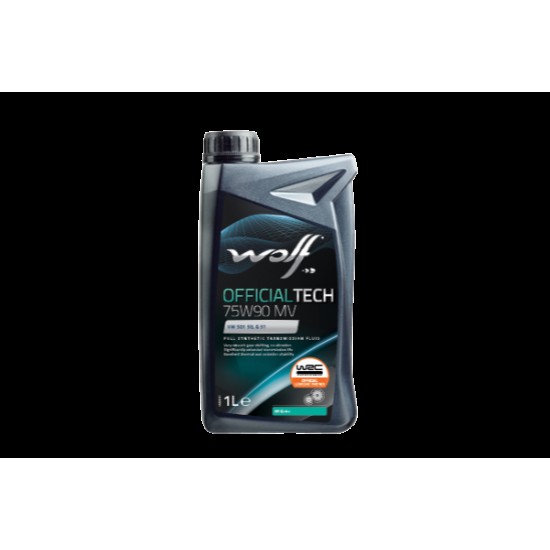 WOLF transmisijas eļļa wolf, officialtech 75w90 g50, api: gl-4 +, bmw: mtf lt-4, ford: wsd-m2c200-c, vw: 501 50, 1l