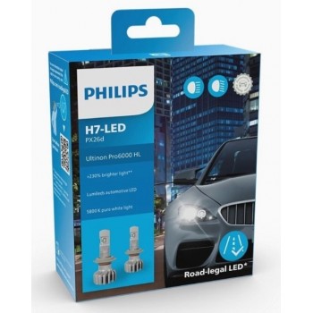 PHILIPS autospuldze H7-LED PX26d 2gab