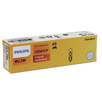 PHILIPS auto spuldze 12V W1,2W W2x4.6d 1.gab.