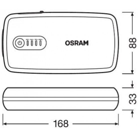 OSRAM litija akumulators - lādētājs osram