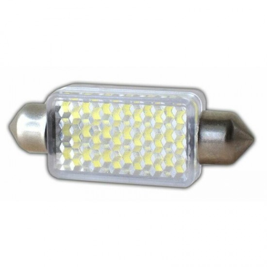 B2-4 Autolampas 36SMD-LED, 3D, SV8.5 41mm 24V, balta 1gb