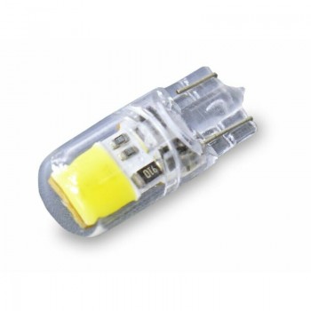 Autospuldze 2 COB LED T10, balta