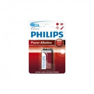 Krona PHILIPS 6LR61/9V Power Alkaline, 1 gab.