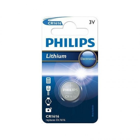 Baterijas PHILIPS CR 1616 Lithium Minicells, 1 gab.