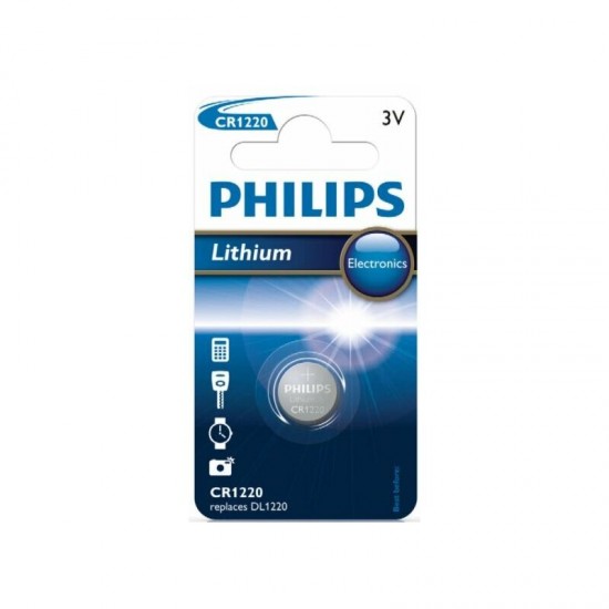 Baterijas PHILIPS CR 1220 3V Lithium Minicells, 1 gab.