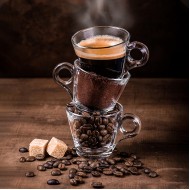 Foto glezna 30x30cm CRAZY CUPS