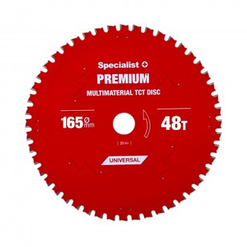 Griešanas disks 165x48Tx20mm, Multimaterial PREMIUM, SPECIALIST+