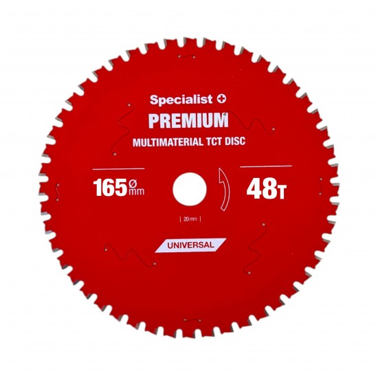 Griešanas disks 165x48Tx20mm, Multimaterial PREMIUM, SPECIALIST+