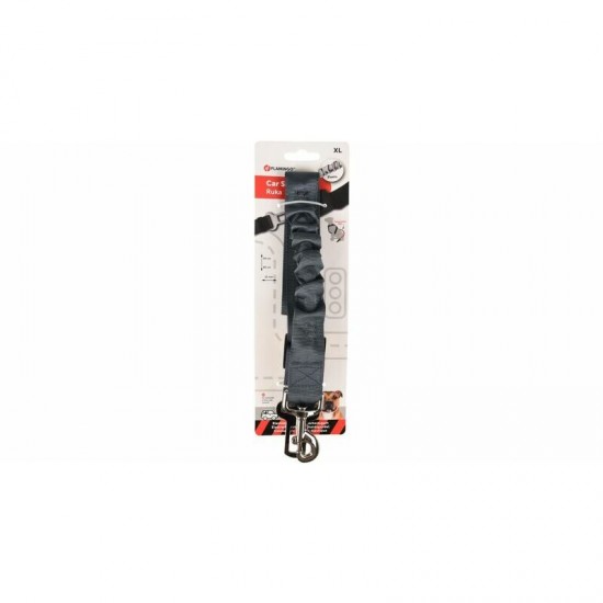 Flamingo auto drošības josta adapteris RUKA SHOCK ABSORBER GREY 60-80cm/32mm