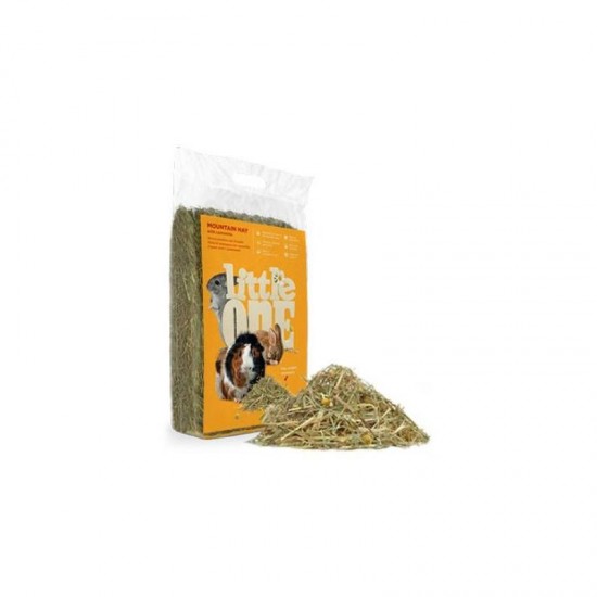 Little One Mountain hay with camomile, not pressed 400 g - siens grauzējiem Little One Mountain hay with camomile, not pressed 400 g - siens grauzējiem