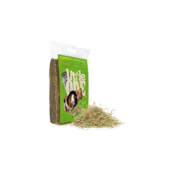 Little One Mountain hay, not pressed 400 g - siens grauzējiem Little One Mountain hay, not pressed 400 g - siens grauzējiem