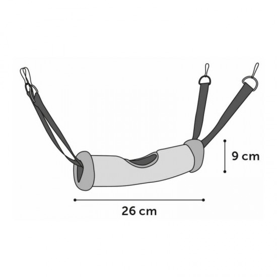 Flamingo tunelis grauzējiem Clavio Mix 26x9x9 cm Flamingo tunelis grauzējiem Clavio Mix 26x9x9 cm