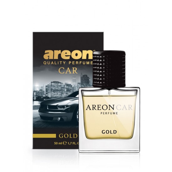 AREON auto gaisa atsvaidzinātājs PERFUME 50ml Gold AREON auto gaisa atsvaidzinātājs PERFUME 50ml Gold