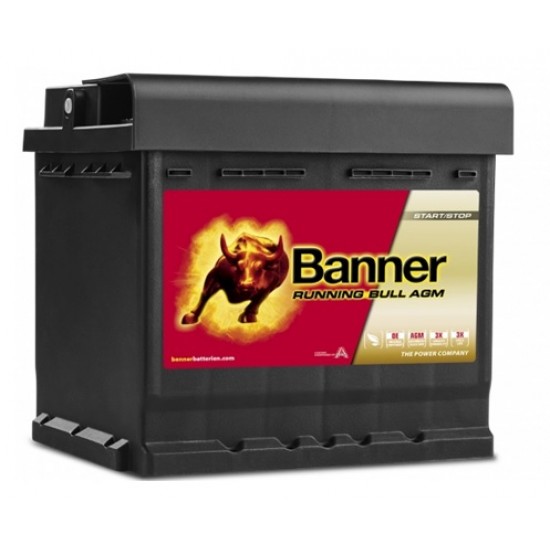 BANNER akum. AGM 50Ah 12V 640A 210x175x190mm BANNER akum. AGM 50Ah 12V 640A 210x175x190mm